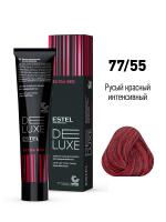 77/55 Краска-уход De Luxe, русый красный интенсивный (Extra Red), 60 мл