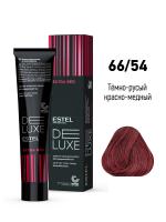 66/54 Краска-уход De Luxe, темно-русый красно-медный (Extra Red), 60 мл