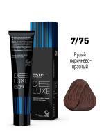 7/75 Краска-уход De Luxe, русый коричнево-красный, 60 мл