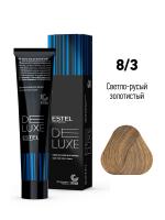 8/3 Краска-уход De Luxe, светло-русый золотистый, 60 мл