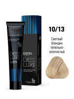 10/13 Краска-уход De Luxe, светлый блондин пепельно-золотистый, 60 мл