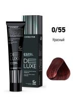 0/55 Краска-уход De Luxe, красный (Correct), 60 мл