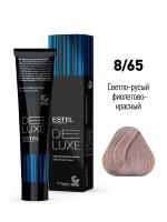 8/65 Краска-уход De Luxe, светло-русый фиолетово-красный, 60 мл