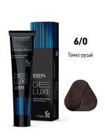6/0 Краска-уход De Luxe, темно-русый, 60 мл