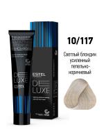 10/117 Краска-уход De Luxe, светлый блондин усиленный пепельно-коричневый, 60 мл