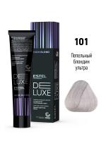 101  Краска-уход De Luxe, пепельный блондин ультра (High blond), 60 мл