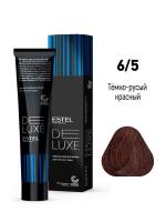 6/5 Краска--уход De Luxe, темно-русый красный, 60 мл