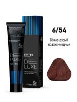 6/54 Краска--уход De Luxe, темно-русый красно-медный, 60 мл