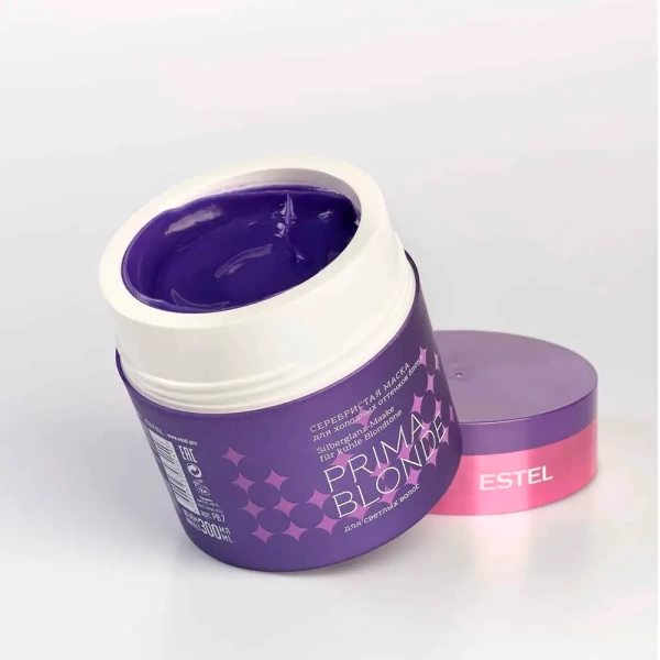 Серебристая маска для холодных оттенков блонд ESTEL PRIMA BLONDE, 300 мл
