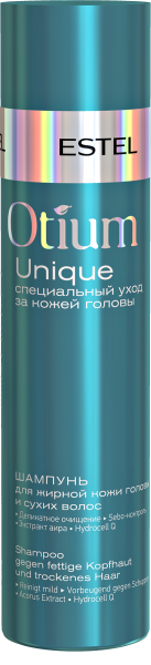 Шампунь для жирной кожи головы и сухих волос OTIUM UNIQUE, 250 мл