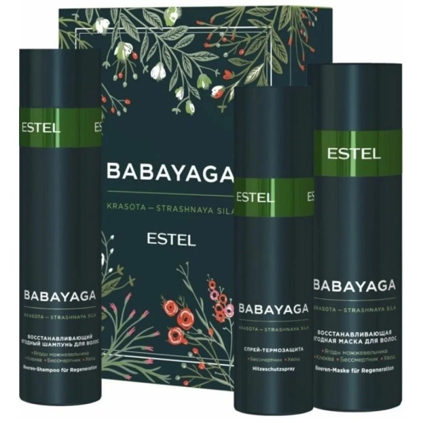 BABAYAGA by ESTEL Набор (шампунь 250 мл, маска 200 мл, термозащитный спрей 200 мл)